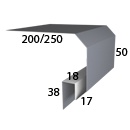 Околооконная планка сложная фигурная (200х50; 250х50)